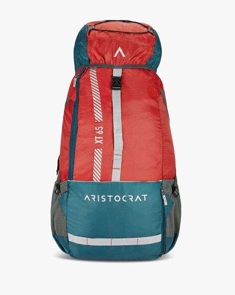 colourblock rucksack with adjustable shoulder strap