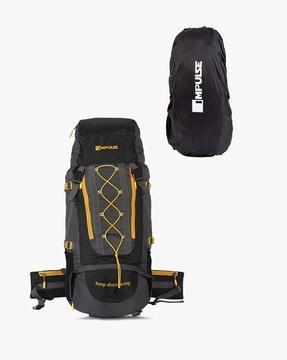 colourblock rucksack with rain cover