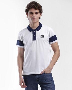 colourblock slim fit polo t-shirt