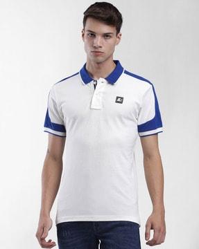 colourblock slim fit polo t-shirt