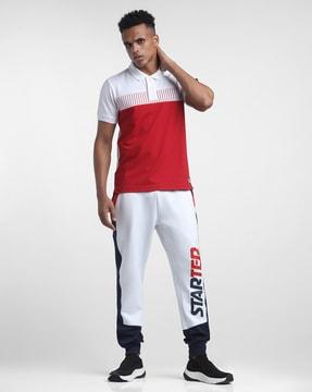 colourblock slim fit polo t-shirt