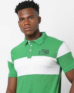 colourblock slim fit polo t-shirt