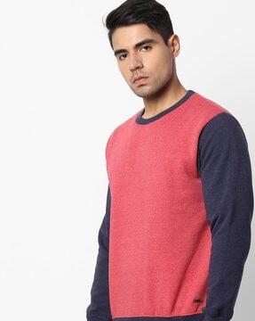 colourblock slim fit sweatshirt