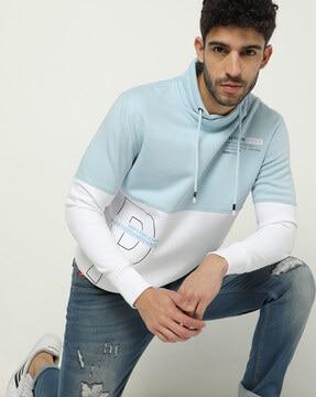 colourblock slim fit sweatshirt