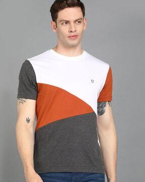 colourblock slim fit t-shirt