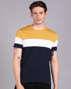colourblock slim fit t-shirt