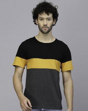 colourblock slim fit t-shirt