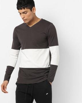 colourblock slim fit t-shirt