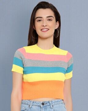 colourblock slim fit top