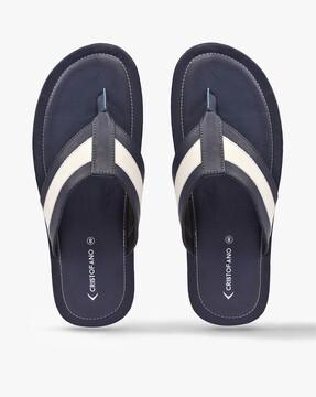 colourblock slip-on sandals