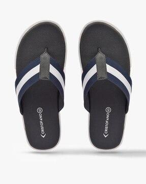 colourblock slip-on sandals