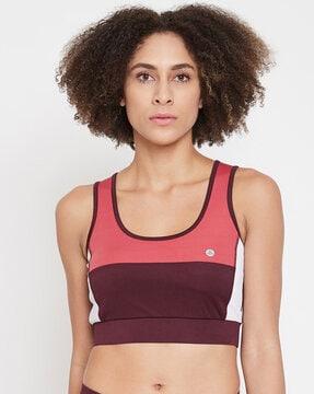 colourblock sports bra