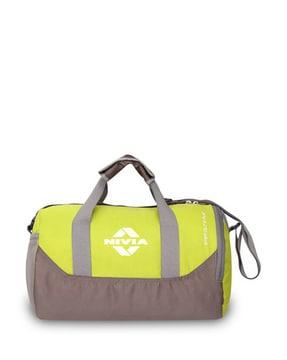 colourblock sports duffle bag