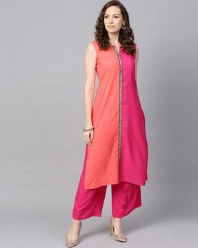 colourblock straight kurta