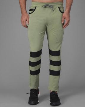 colourblock straight track pant