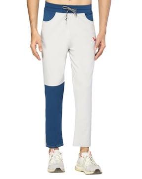 colourblock straight track pants