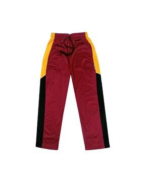 colourblock straight track pants