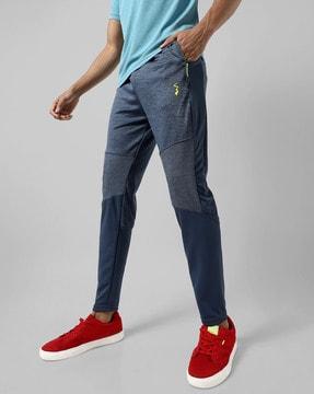 colourblock straight track pants