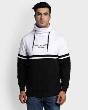 colourblock sweatshirt with signature branding