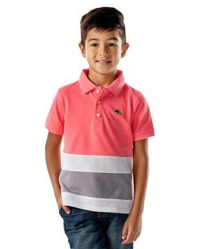 colourblock tailored fit  polo t-shirt