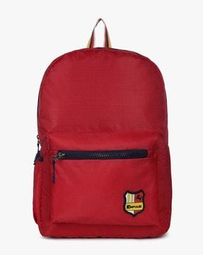 colourblock textured backpack