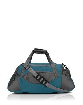 colourblock travel bag with detachable strap