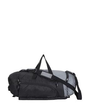 colourblock travel bag with detachable strap