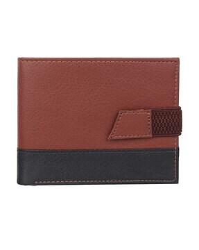 colourblock wallet with buckle closure