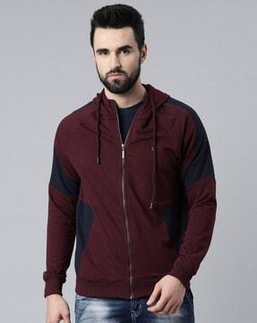 colourblock zip-front jacket