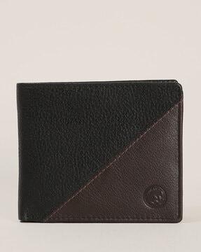 colourblocked bi-fold wallet