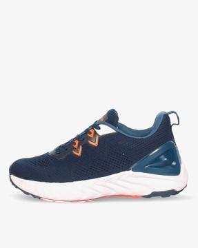 colourblocked low-top lace-up sports shoes