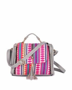 colourful sling bag with adjustable strap