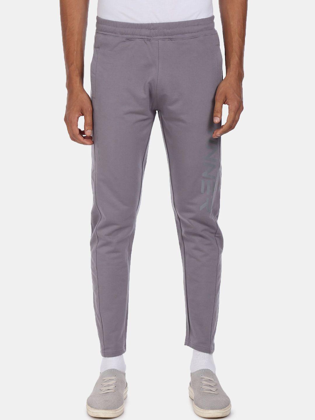 colt men grey solid cotton track pants