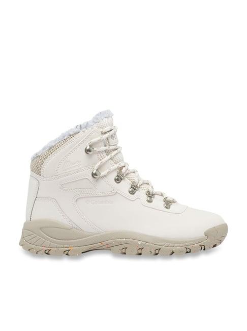 columbia women's newton ridge wp omni-heat ii white snow boots