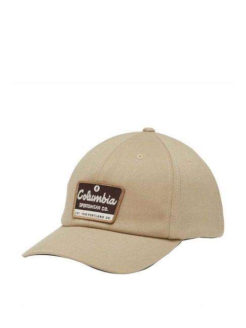 columbia beige solid baseball cap