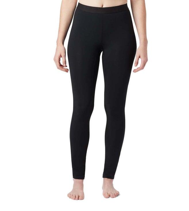 columbia black omni-heat reflective midweight stretch tights