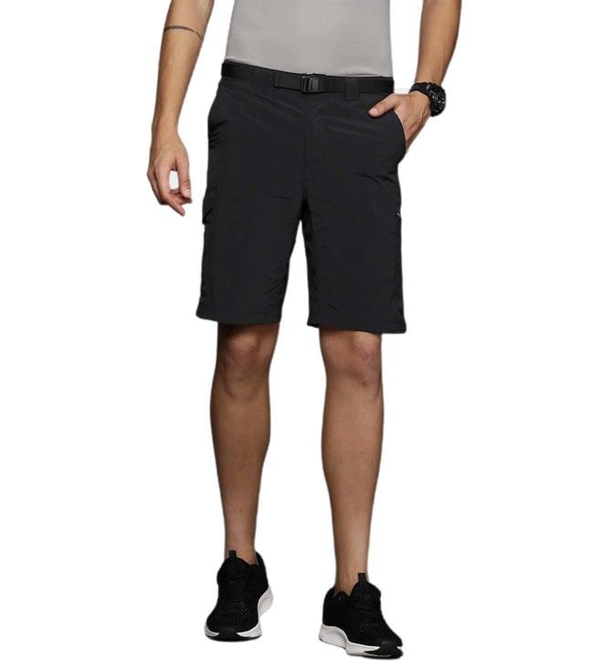 columbia black regular fit cargo shorts