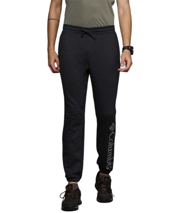 columbia black regular fit joggers