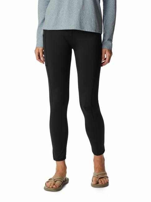 columbia black regular fit tights