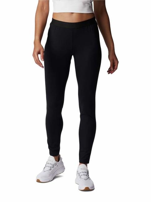 columbia black regular fit tights