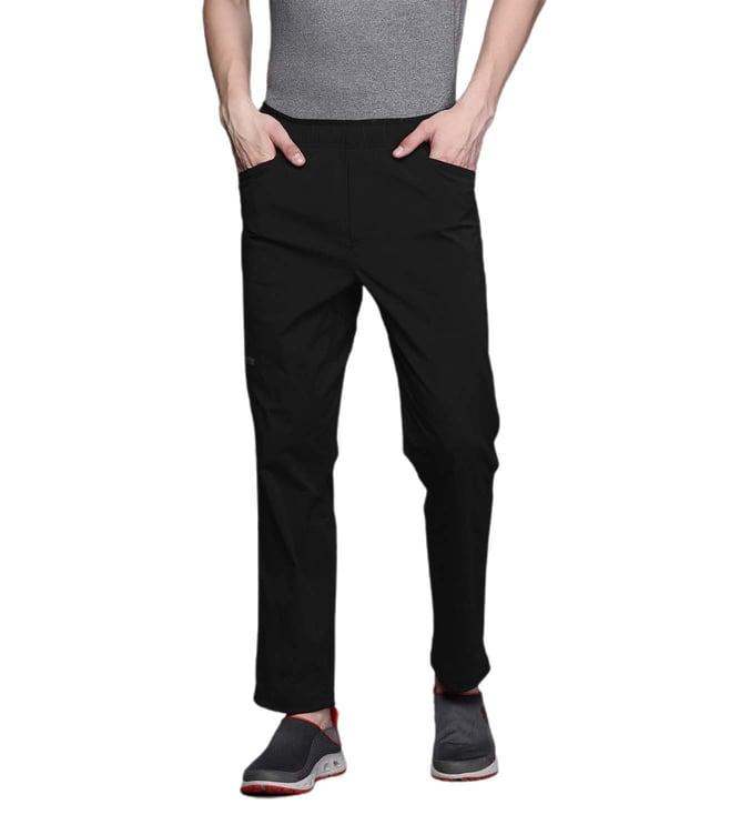 columbia black titan pass lightweight slim fit trackpants