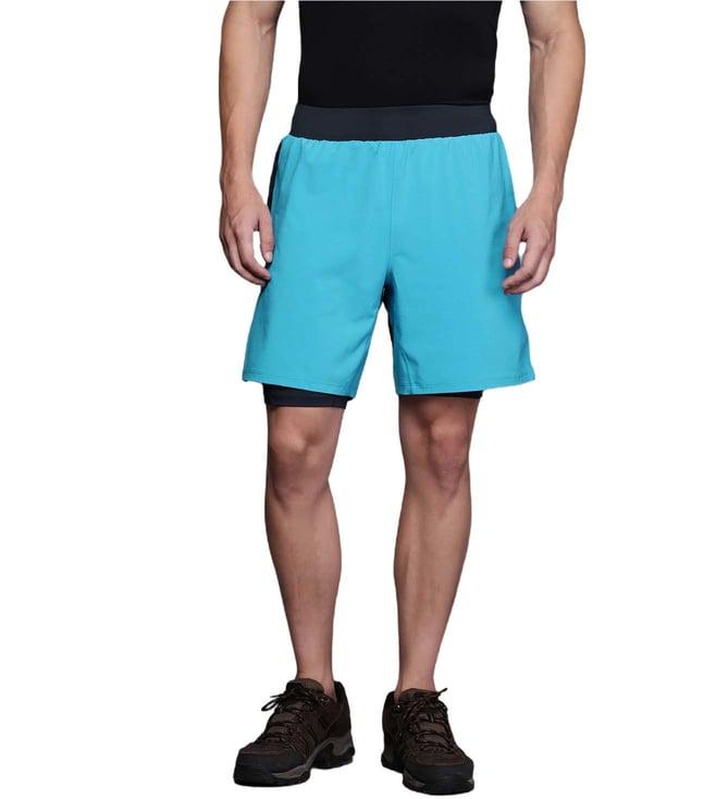 columbia blue endless trail slim fit 2 in 1 shorts