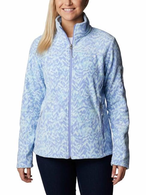 columbia blue full sleeve fast trek jacket