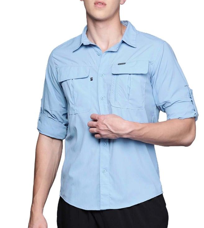 columbia blue newton ridge ii regular fit shirt