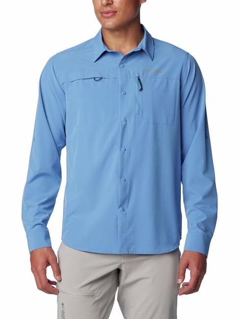 columbia blue regular fit shirt