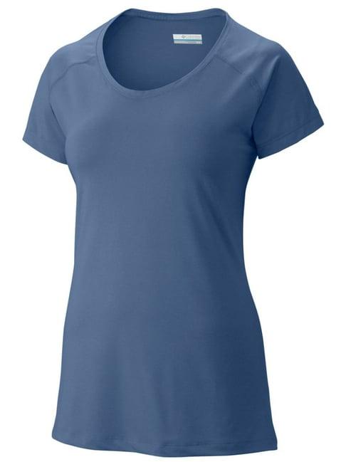 columbia blue regular fit t-shirt