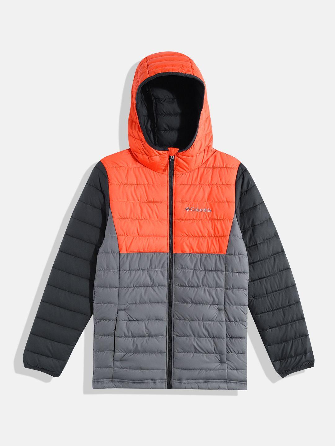 columbia boys colourblocked insulator outdoor padded jacket