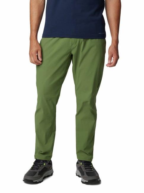 columbia bright green straight fit trousers