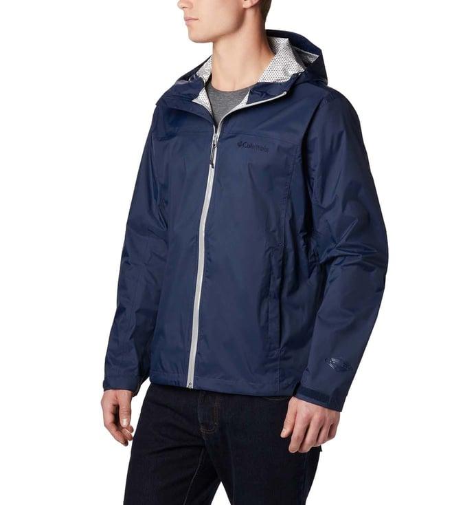 columbia collegiate navy regular fit windbreaker jacket