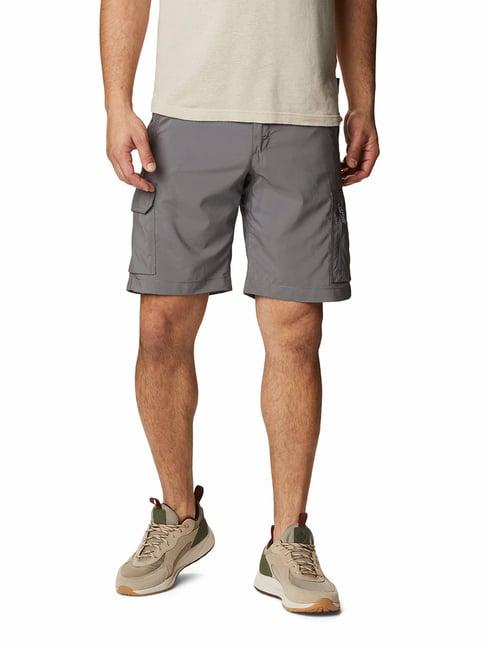 columbia grey comfort fit utility cargo shorts